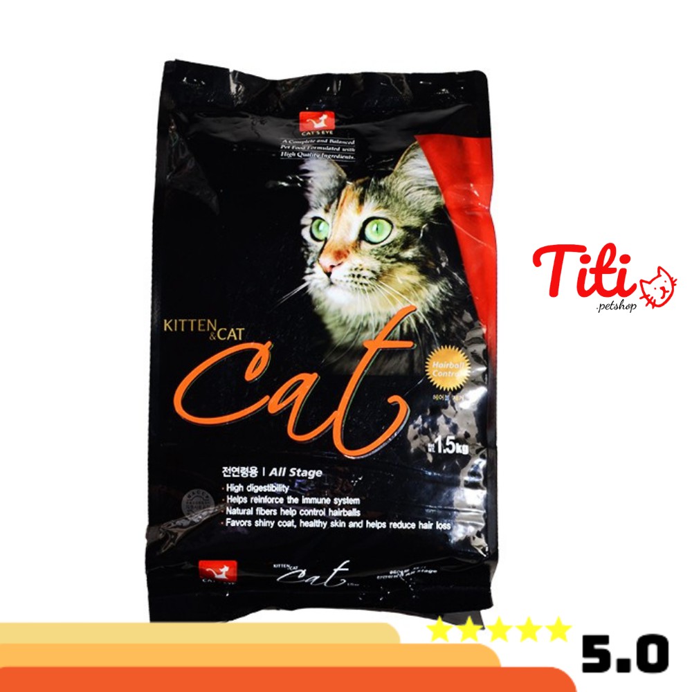 Hạt Cho Mèo, Thức Ăn Cho Mèo CATEYES 1,5KG dành cho mèo mọi lứa tuổi - Titipets