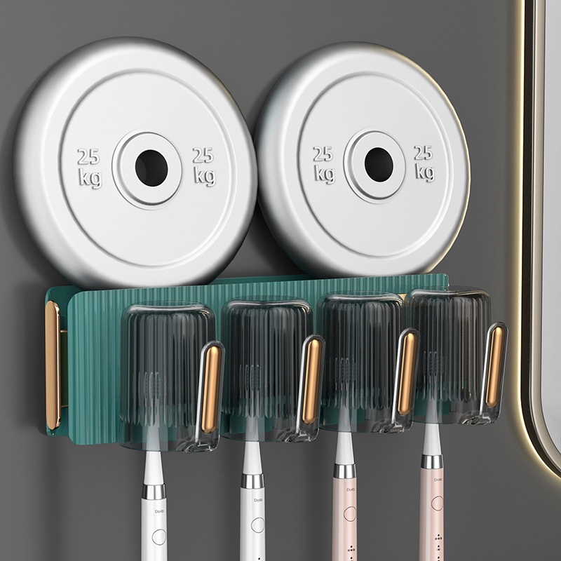 Giá Đỡ Bàn Chải Đánh Răng Cốc Súc Miệng Để Bàn Tiện Lợi