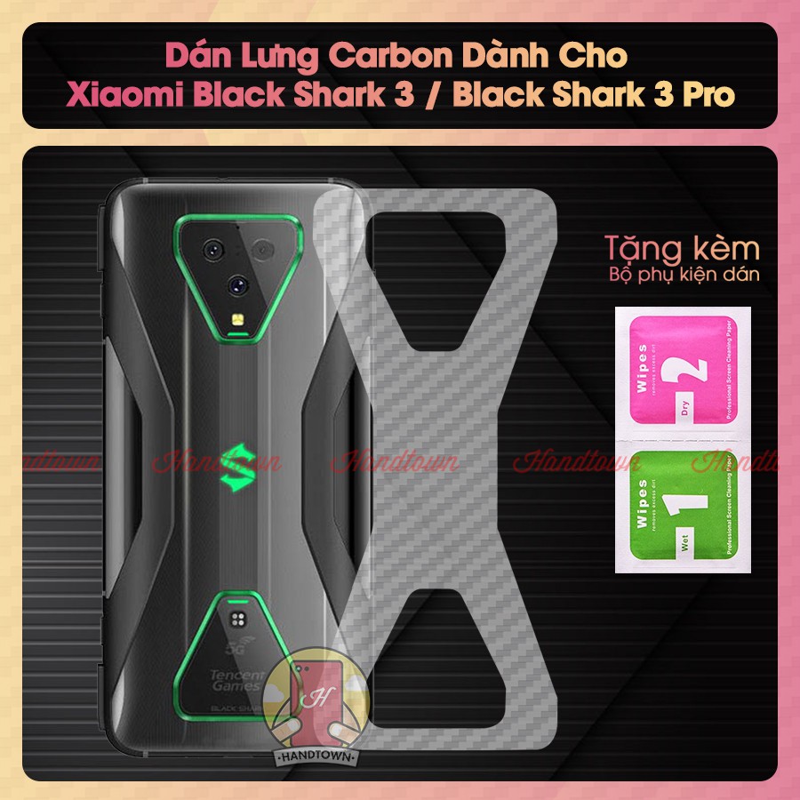 Miếng dán lưng cacbon Black Shark 3 / Black Shark 3 Pro