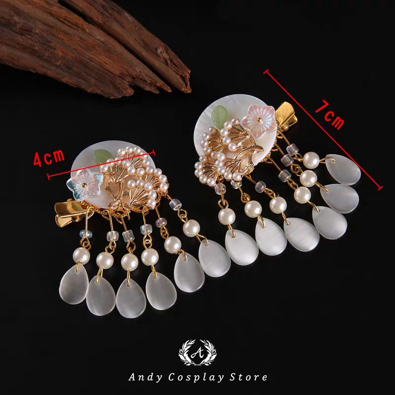 [CÓ SẴN] Cài tóc cổ trang hoa 4