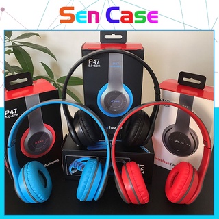 Tai nghe bluetooth chụp tai headphone p47 - ⚡âm thanh đỉnh cao⚡