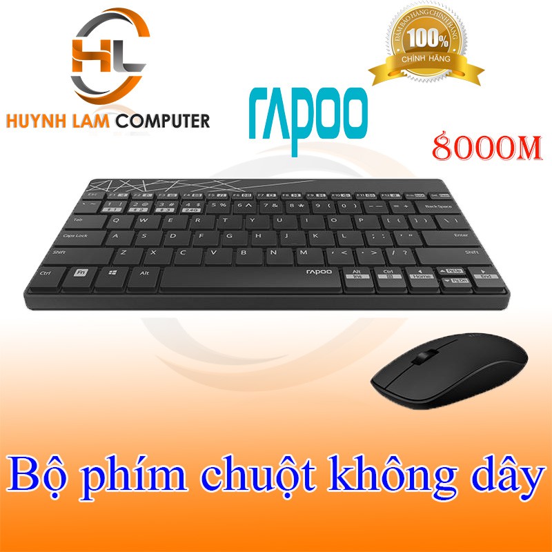 Bộ phím chuột-Bộ phím chuột không dây Rapoo 8000M PSD phân phối