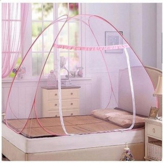 Màn chụp tự bung gấp gọn khung thép cao cấp kích thước 1m6 x 2m Màn tuyn cao cấp