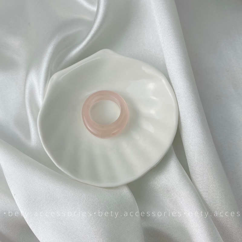 [Bigsize] Nhẫn nhựa resin freesize phong cách hàn quốc (Màu ngẫu nhiên)