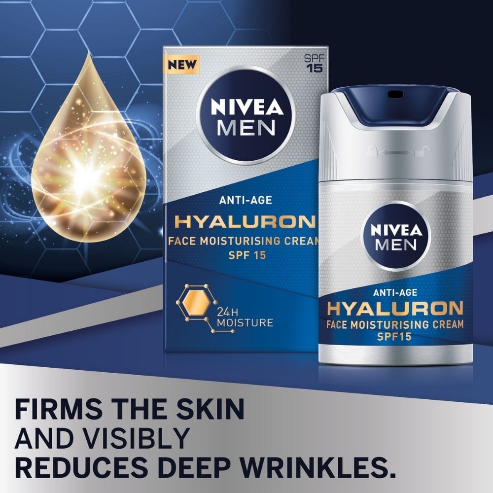 Kem dưỡng da sau cạo râu NIVEA Men Hyaluron, - Chống lão hóa (100ml) - (Đức)