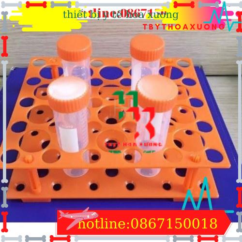 Giá Đựng Ống Nghiệm, ống Ly  Tâm , Ống Falcon 10ml,15ml,50ml, Màu Cam