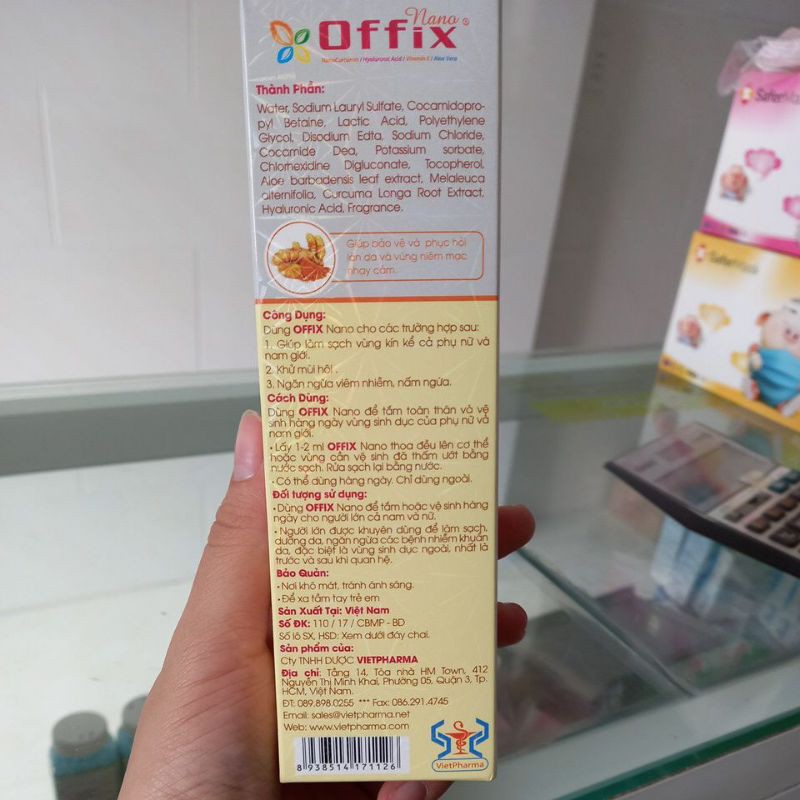 GEL RỬA PHỤ KHOA OFFIX NANO
