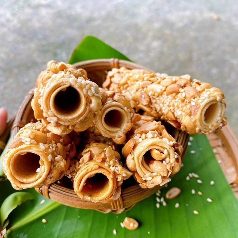 🥜 BÁNH TRÁNG CUỘN ĐẬU PHỘNG 🥜