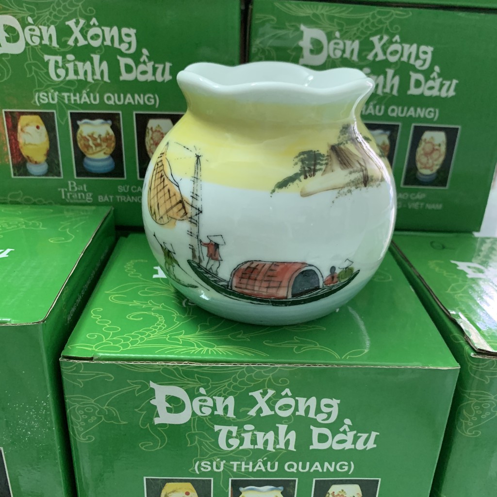 Chao đèn xông tinh dầu gốm sứ Bát Tràng (Không bao gồm đế và bóng - Dùng để thay thế khi lỡ làm bể vỡ)