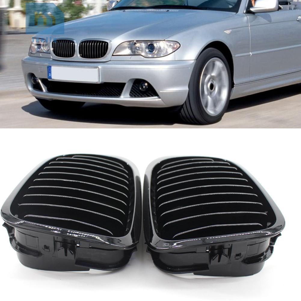 Lưới Tản Nhiệt Màu Đen Nhám Cho Bmw E46 2 Cửa Coupe Cabriolet 1999-2002