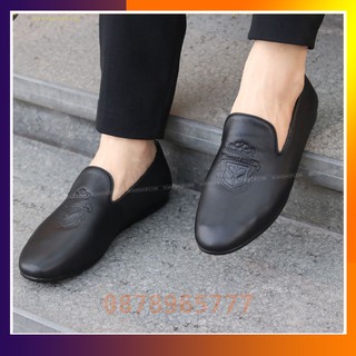 Giày Lười Nam Đế Bằng Da Bò Thật 100% Hàng Việt Nam Mã M030-2