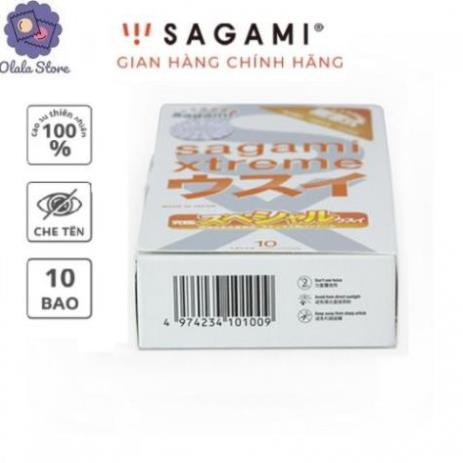 BAO CAO SU SAGAMI SUPRE THIN - SIÊU MỎNG CẢM GIÁC NHƯ KHÔNG DÙNG BAO - HỘP 10 BAO