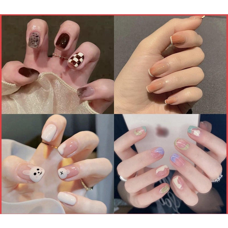 Bộ 24 móng tay giả xinh xắn, móng nhựa