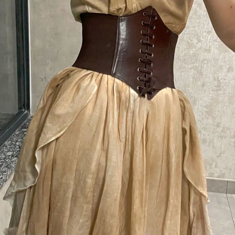 Thắt lưng nịt bụng bản to màu nâu chocolate loại 1| Belt corset nịt bụng thời trang cao cấp