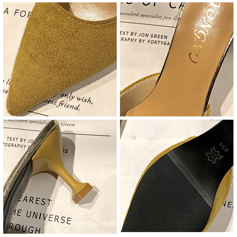 XIELUAIZTA Giày Cao Gót Dễ Phối Đồ Hợp Thời Trang Cho Nữ