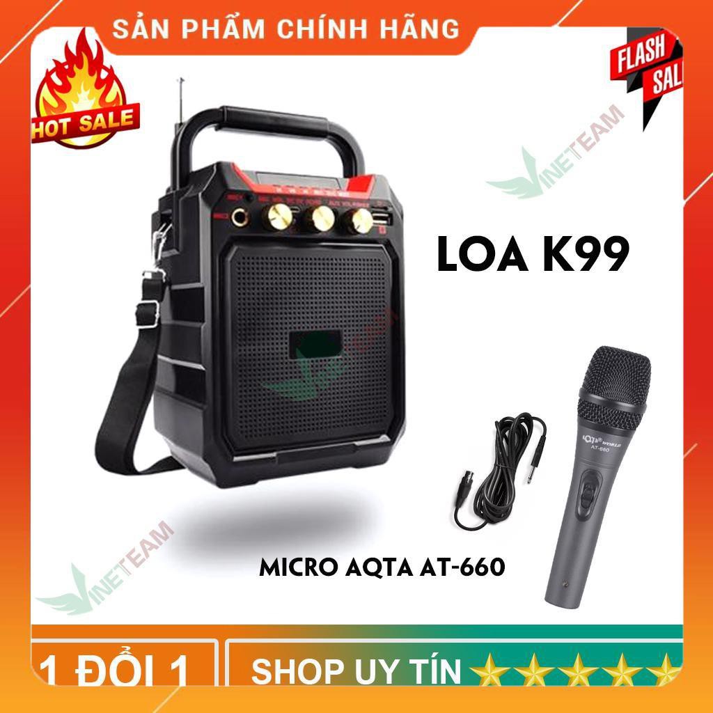 Xả Kho- Loa Bluetooth mini K99 hát Karaoke cực chất -DC2614