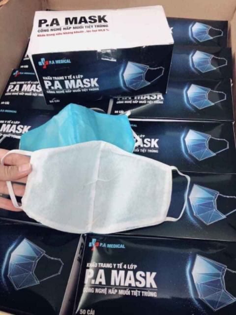 Set 10 cái khẩu trang vải không dệt hấp muối P.A mask tái sử dụng 4 lần | BigBuy360 - bigbuy360.vn