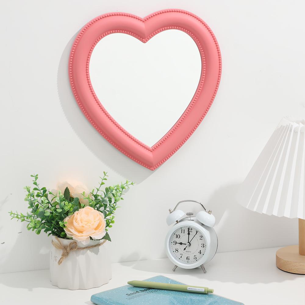 OKDEALS Gương Trang Điểm Trái Tim Xinh Xắn Cho Nữ