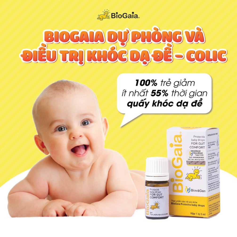 {Chính hãng} Men Vi Sinh Biogaia Protectis Baby Drops - Hỗ trợ giảm táo bón, hấp thu dinh dưỡng, tăng đề kháng 5Ml