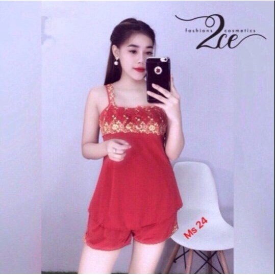 ĐỒ BỘ THUN LẠNH 3 SIZE 45-65KG HAI DÂY THỜI TRANG