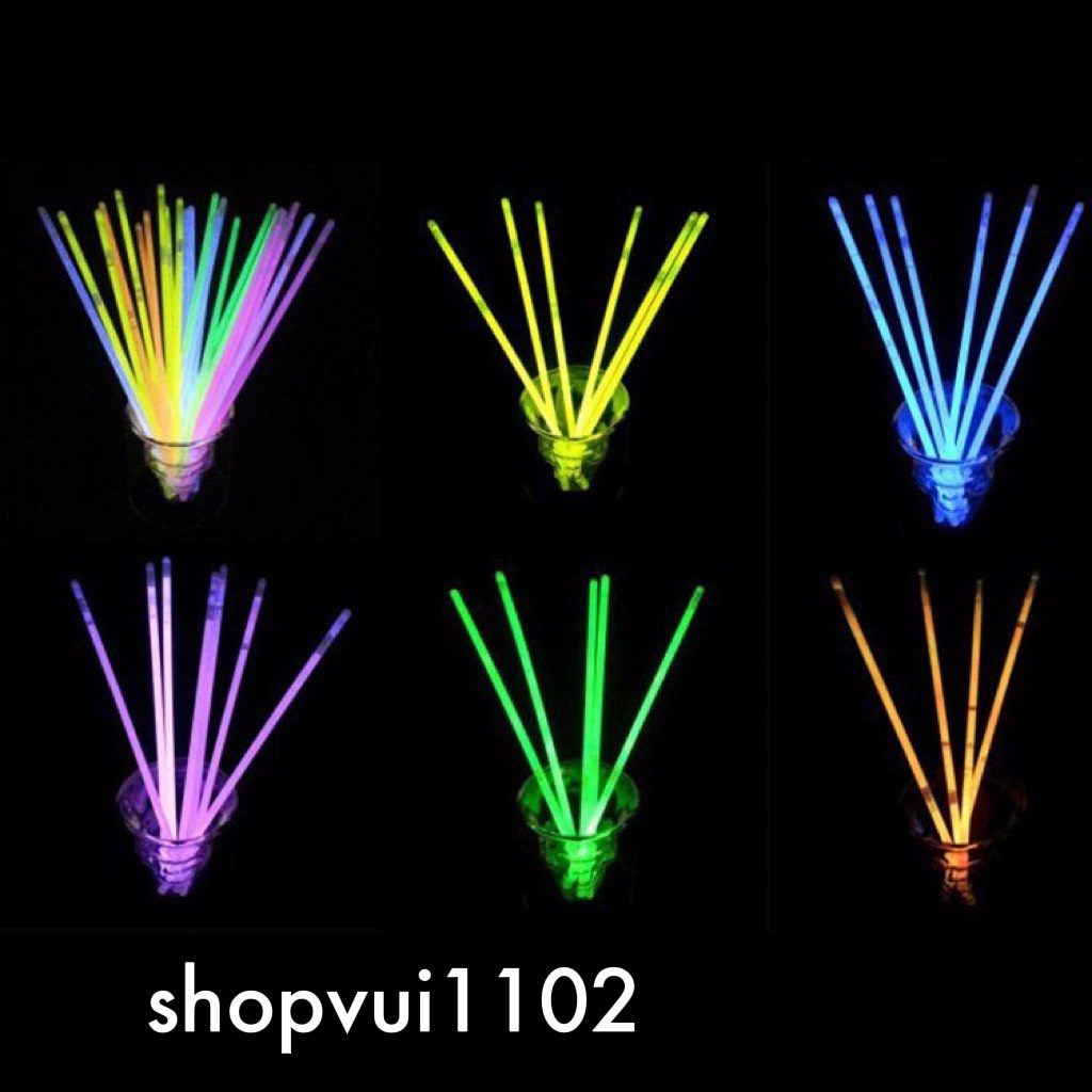 50/100 Que phát sáng vào ban đêm Đủ Màu Sắc Rực Rỡ