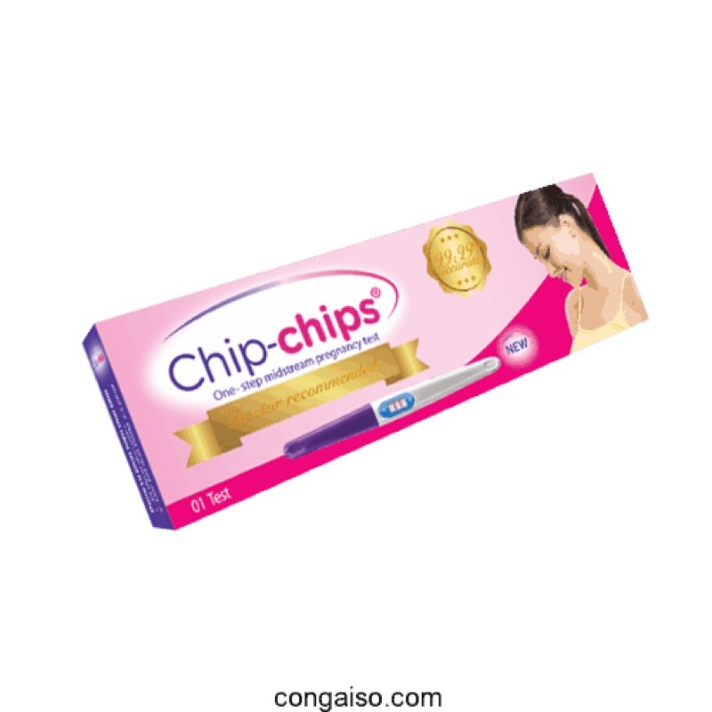 Que thử thai Chip Chips - Nhanh chóng chính xác 99% - Che tên sản phẩm khi giao hàng