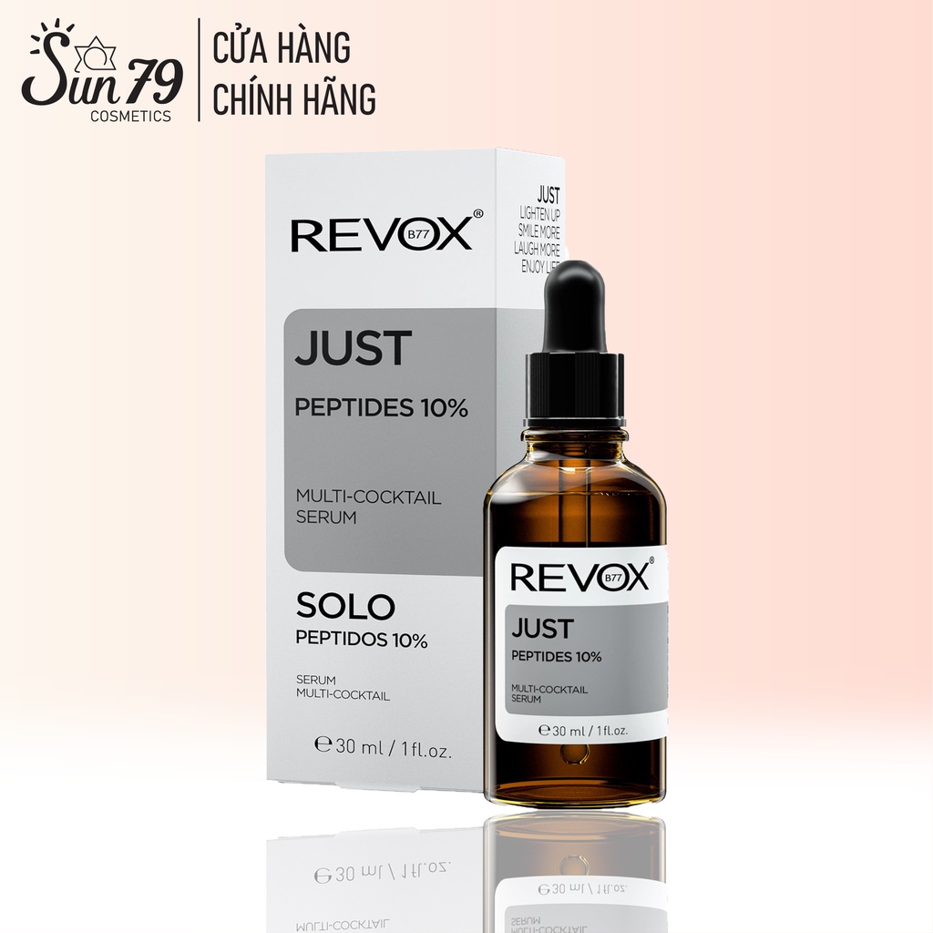 Serum hỗn hợp Revox B77 Just Peptides 10% Multi-Cocktail Serum Giúp Săn Chắc Da 30ml