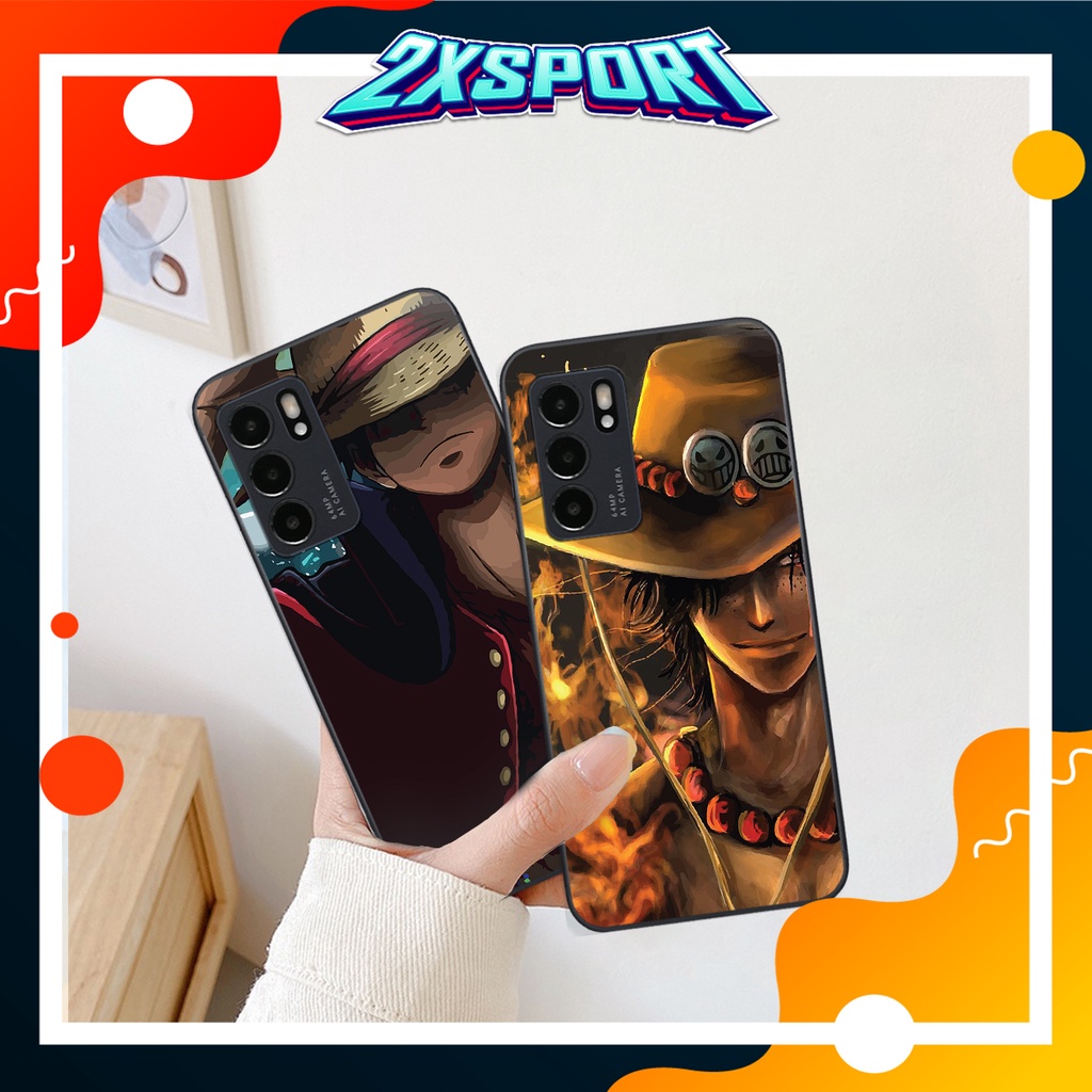 Ốp Điện Thoại Cho Oppo Reno6 / Reno6 Z 5G / Reno 6 Bộ Hình One Piece Đảo Hải Tặc Siêu Ngầu