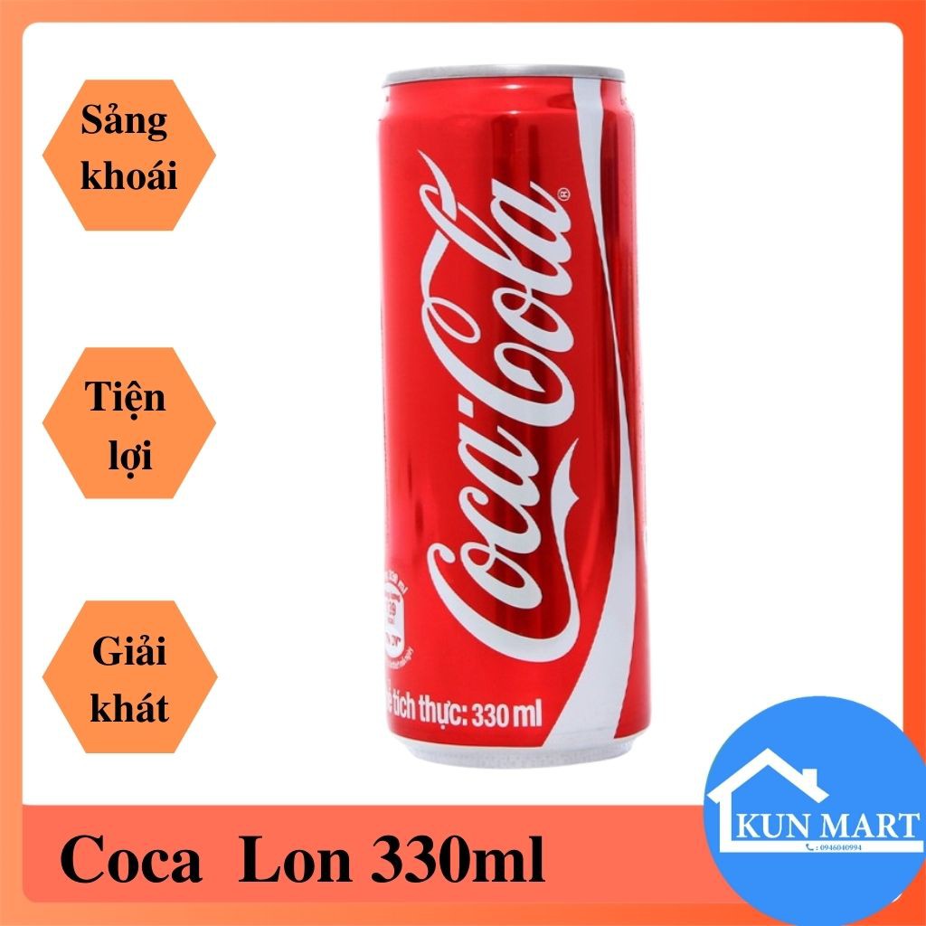 Nước Ngọt Coca Vị Nguyên Bản Lon 330ml