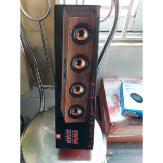 Loa gỗ bluetooth kts-1108 4 loa 20w, pin 2400mah, dài 38cm