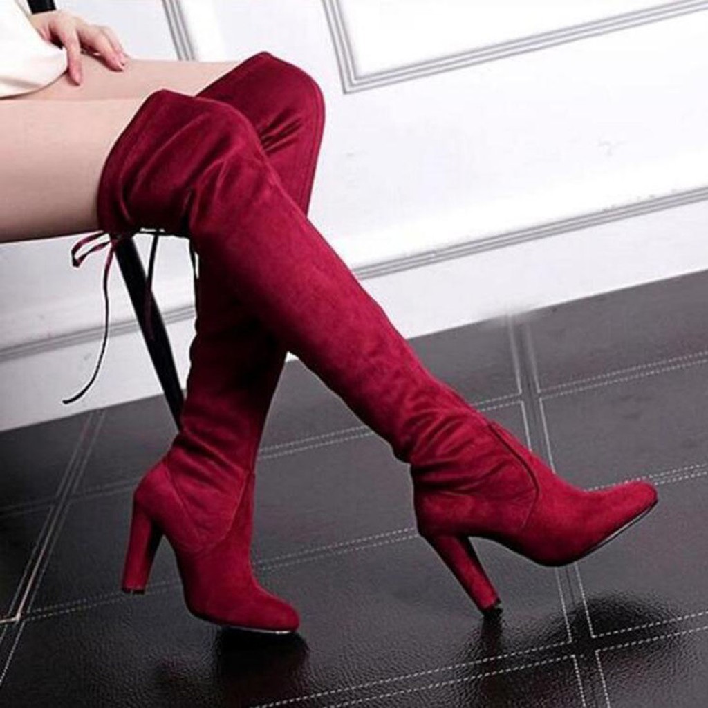 Giày Boot Cao Cổ Thắt Dây Thời Trang Nữ | BigBuy360 - bigbuy360.vn