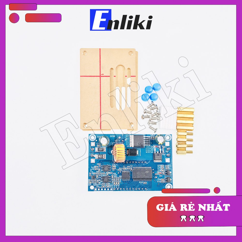 DC-DC Mạch Nguồn Buck Hạ Áp 5A Hiển Thị LCD (Có Vỏ Nhựa Mica)