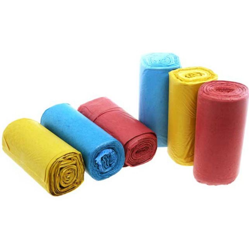 Túi rác đựng rác  tự phân hủy 3 màu - 1 kg / túi gồm 3 cuộn size 55*65 có xuất hóa đơn VAT