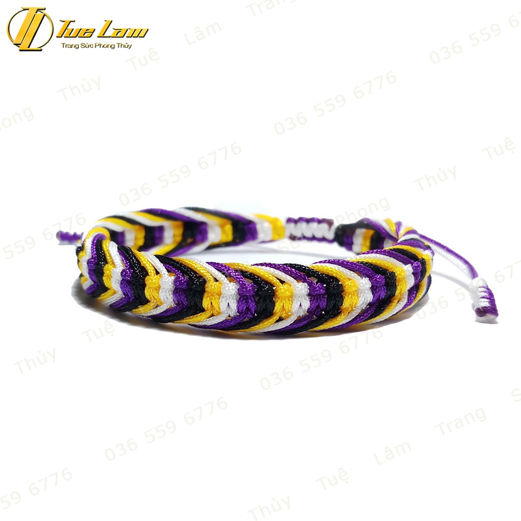 Vòng Tay Handmade Bện Chỉ Nhiều Màu Nút Thắt Cách Điệu May Mắn - Tuệ Lâm
