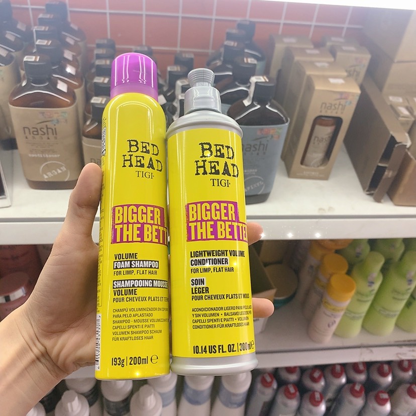 Bộ Gội Xả Tạo Độ Phồng Tóc VOLUME BIGGER THE BETTER BED HEAD TIGI (Chính Hãng)