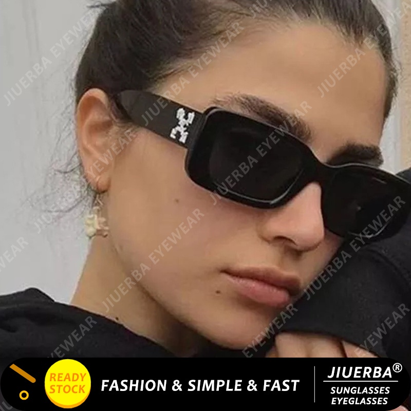Kính mát gọng vuông bản to phong cách retro hip hop thời trang cho nam và nữ