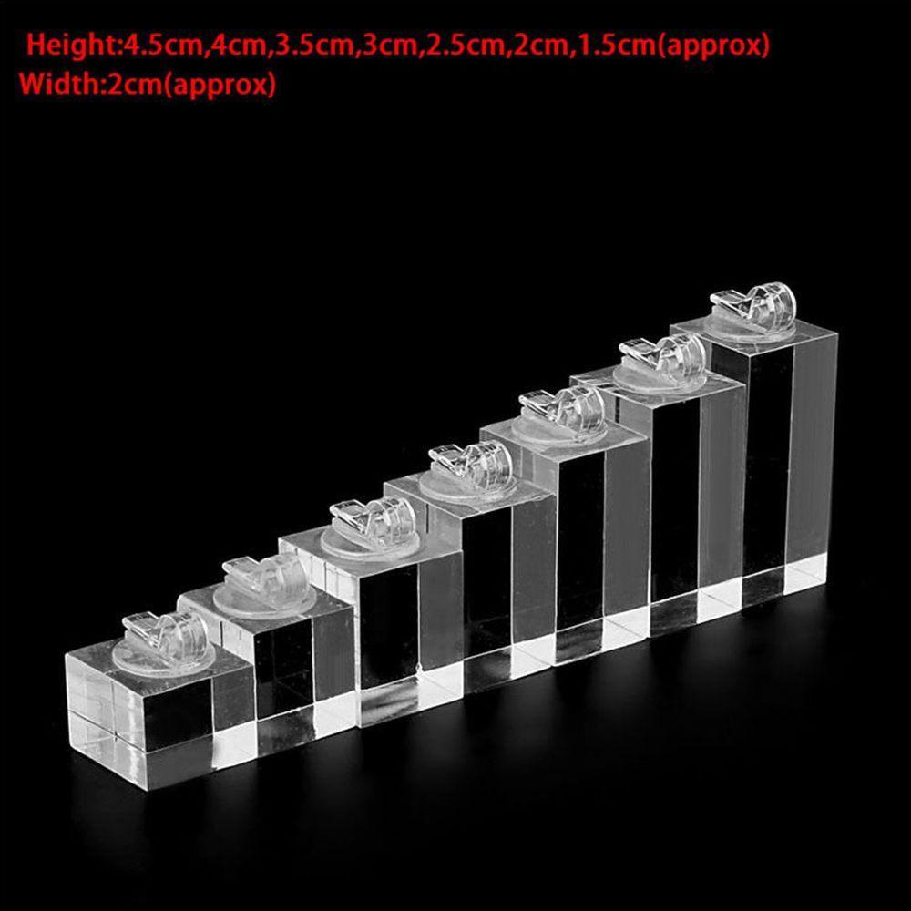 MXGOODS Giá Đỡ Trưng Bày Ngón Tay Hình Vuông Trong Suốt