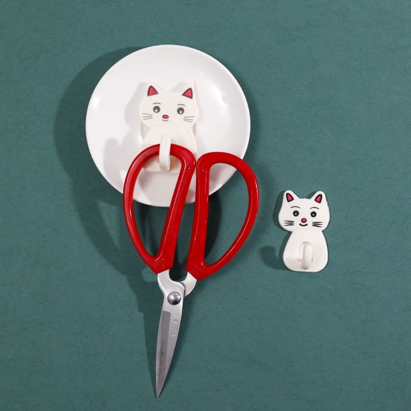 Móc Treo Đồ Dán Tường Chịu Lực Tốt Hình Mèo Cho Nhà Bếp / Phòng Ngủ