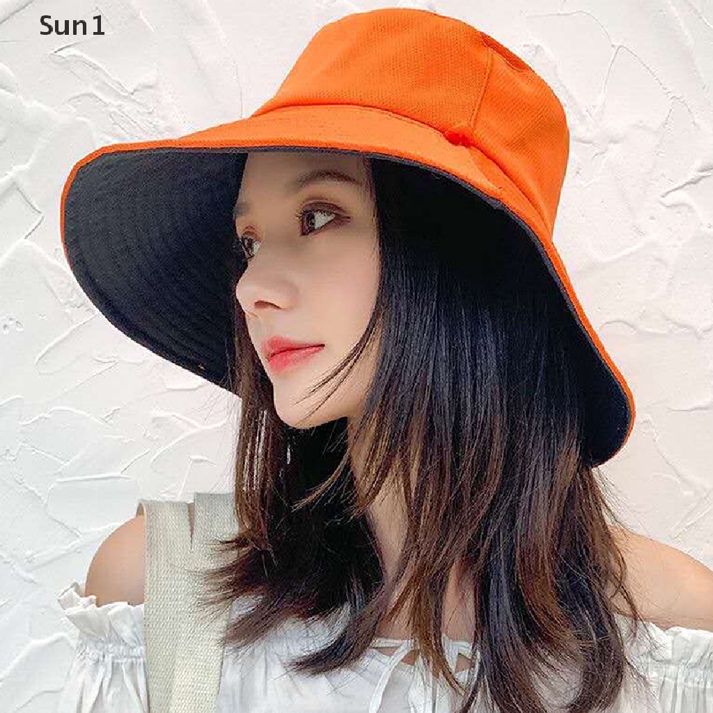 Nón Tai Bèo Hai Mặt Gấp Gọn Thời Trang Mùa Hè Cho Nữ Sun1