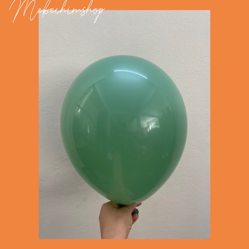 (Video review) Sỉ Gói 100 Bóng Bay Màu Xanh Bạch Đàn - Xanh Đậm - Tông Châu Âu MS000