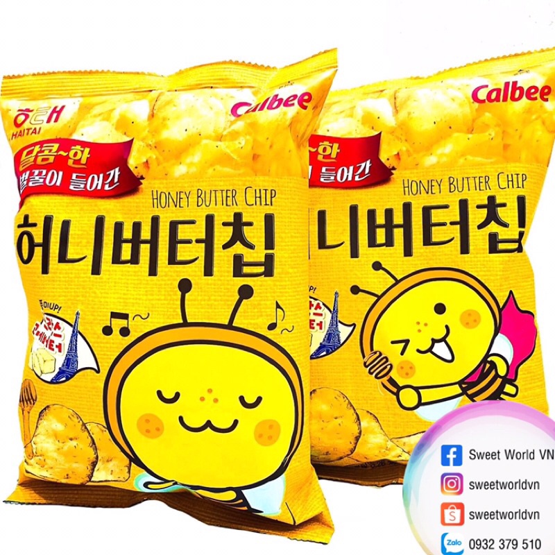 Snack khoai tây bơ mật ong Calbee - Hàn Quốc