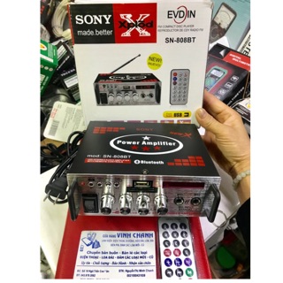AmpLy karaoke Bluetooth Xe Hơi 2 MIC AV-08BT