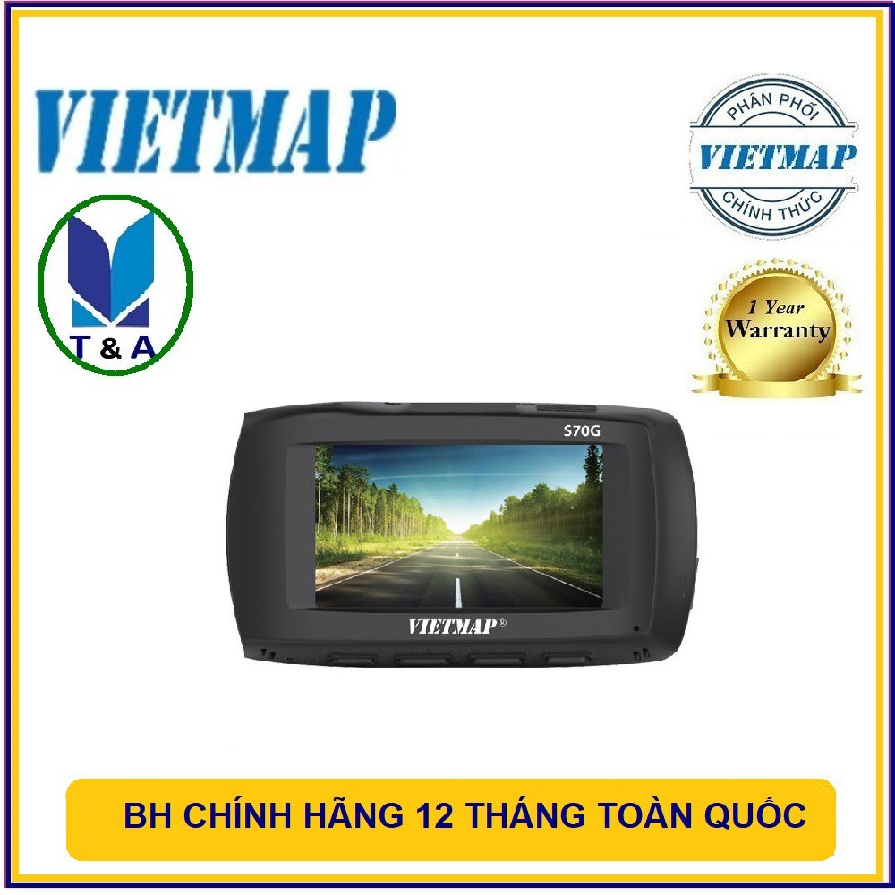 Camera Hành Trình Papago Gosafe VIETMAP S70G + Cảnh báo giao thông - Phân phối chính hãng