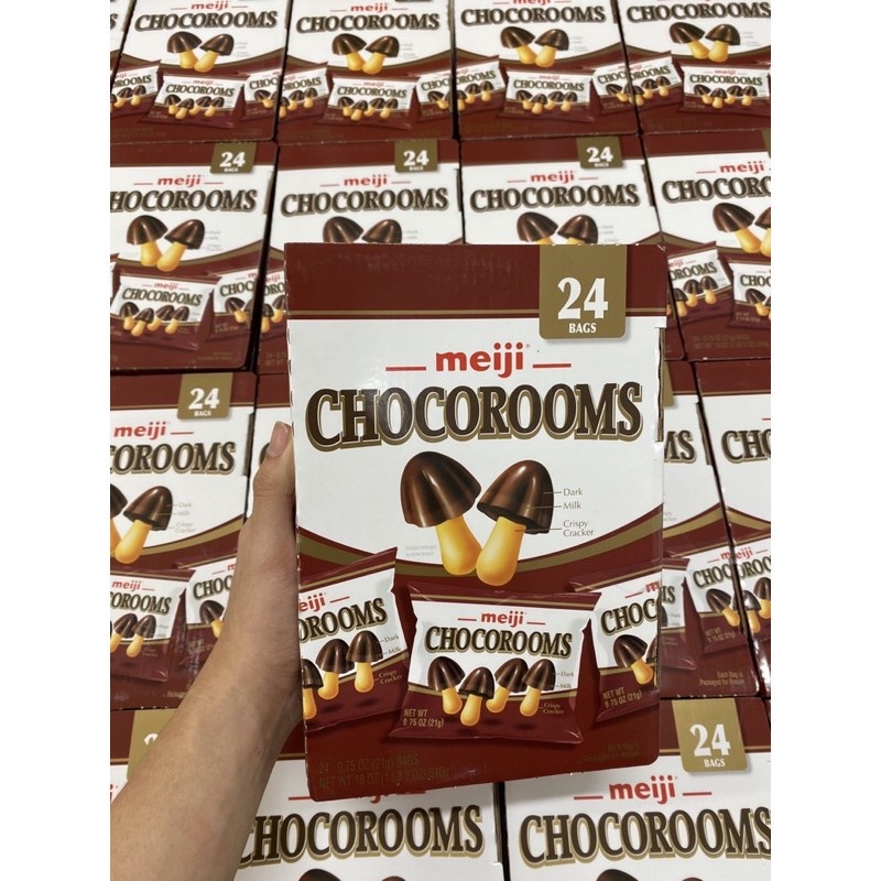 Bánh nấm Meiji CHOCOROOMS 510g