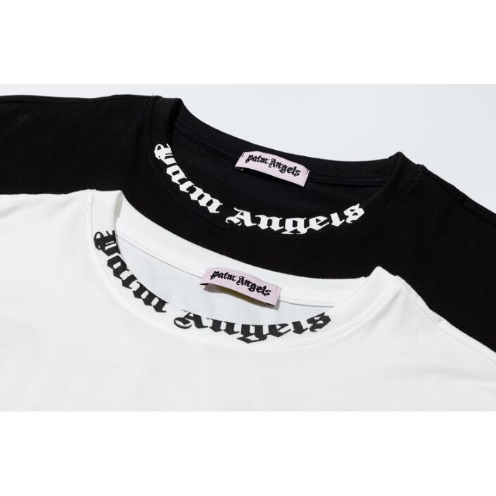 Áo Thun Tay Ngắn In Chữ Palm Angels Thời Trang Cho Nam Và Nữ