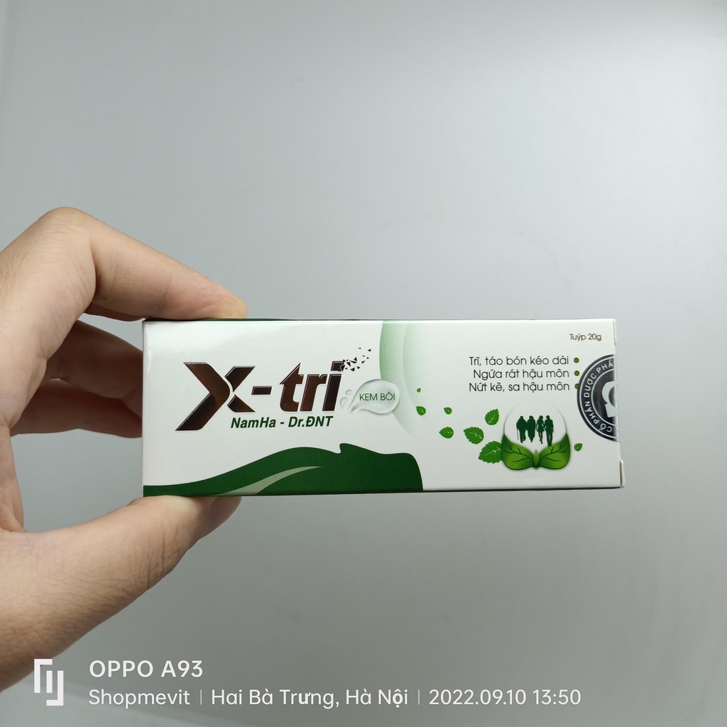 Kem bôi trĩ X-Tri nam hà tuýp 20g