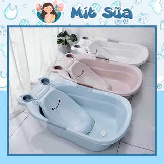Thau chậu tắm cho bé hình ếch kèm giá đỡ Mít Sữa Shop