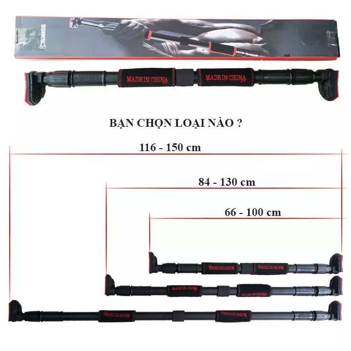 Xà đơn gắn cửa 2020 - Xà đơn treo tường thông minh giá rẻ - dễ lắp đặt