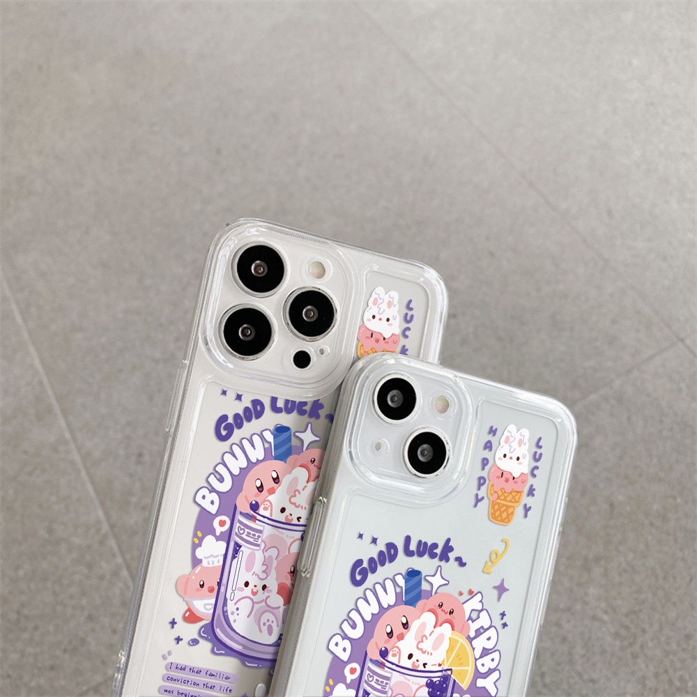 Ốp Điện Thoại Chống Sốc Chống Rơi Họa Tiết Kirby Cho iPhone 11 13 12 X XS Pro Max XR 12 13