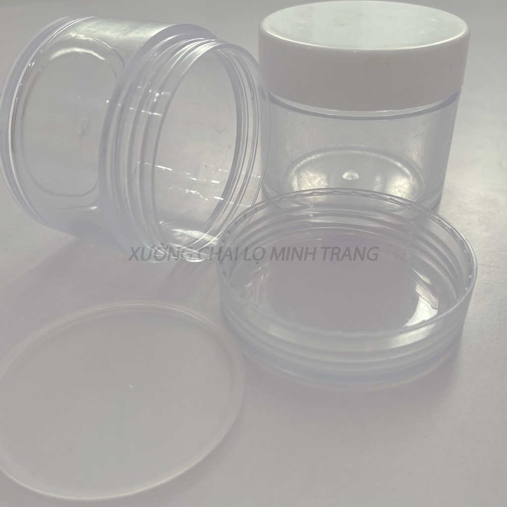 Hủ Nhựa Chiết Mỹ Phẩm Thân Trong Có Lót 50g